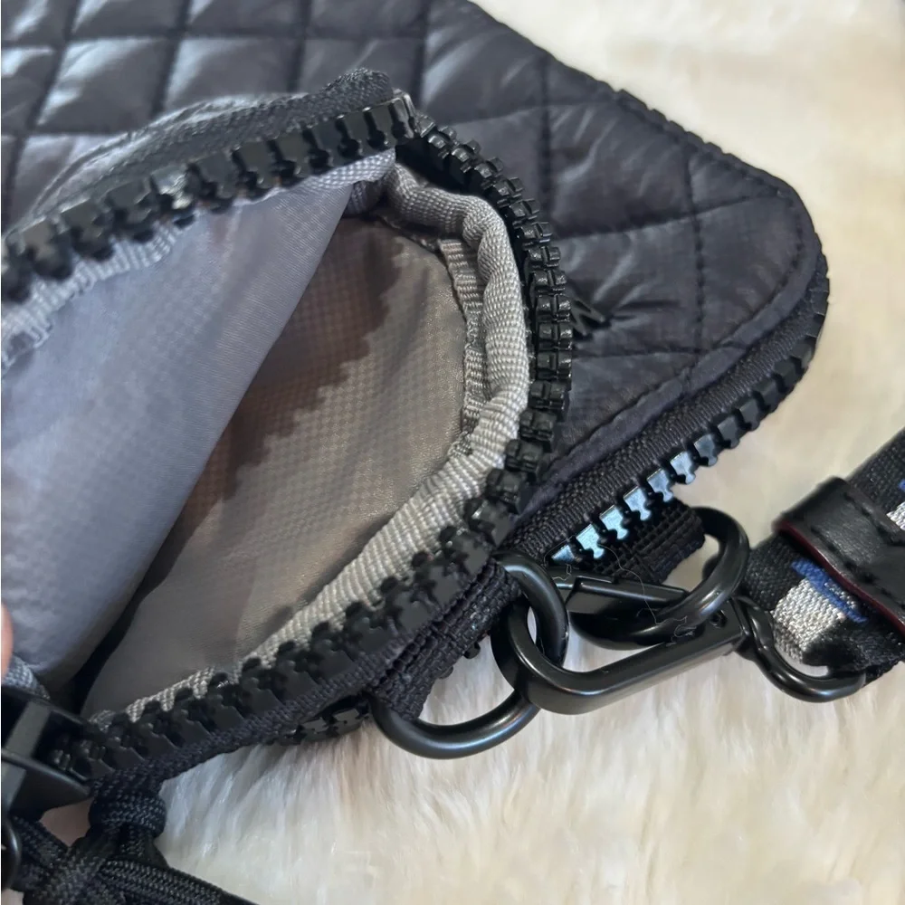 MZ Wallace Black Quilted Crossbody with Pouch - Picture 5 of 12